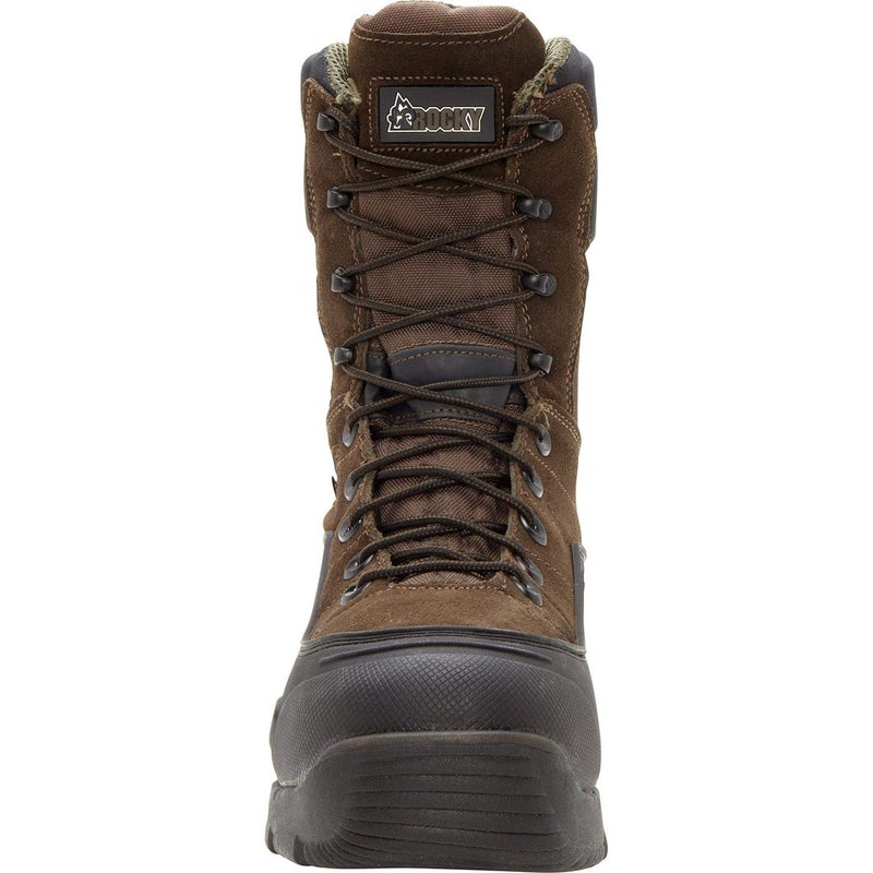 ROCKY Blizzard Stalker Steel Toe Waterproof 1200G Insulated Work Boot, Brown, Size 11(MEN) - Image 3